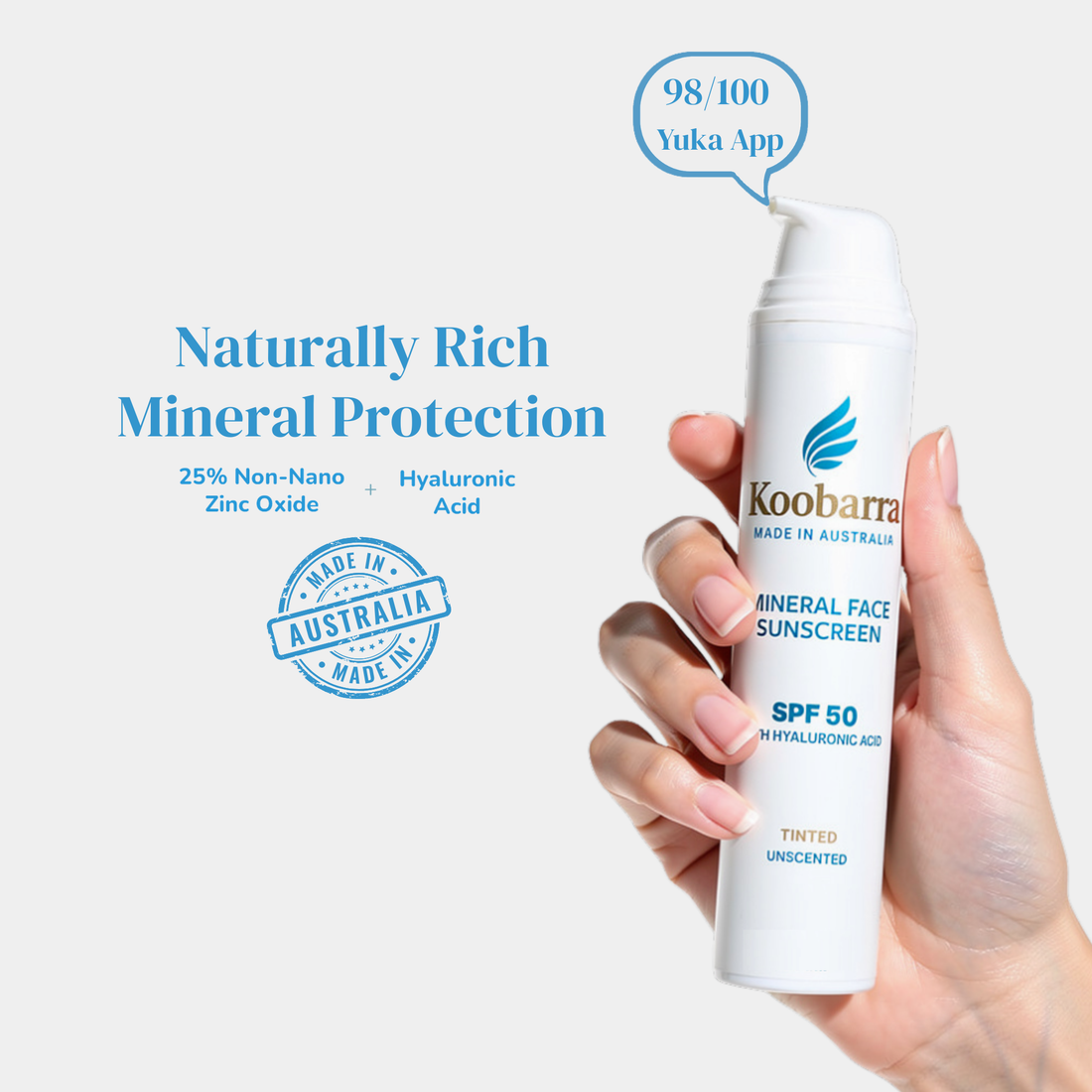 Koobarra Mineral SPF50 Face Sunscreen - Tinted