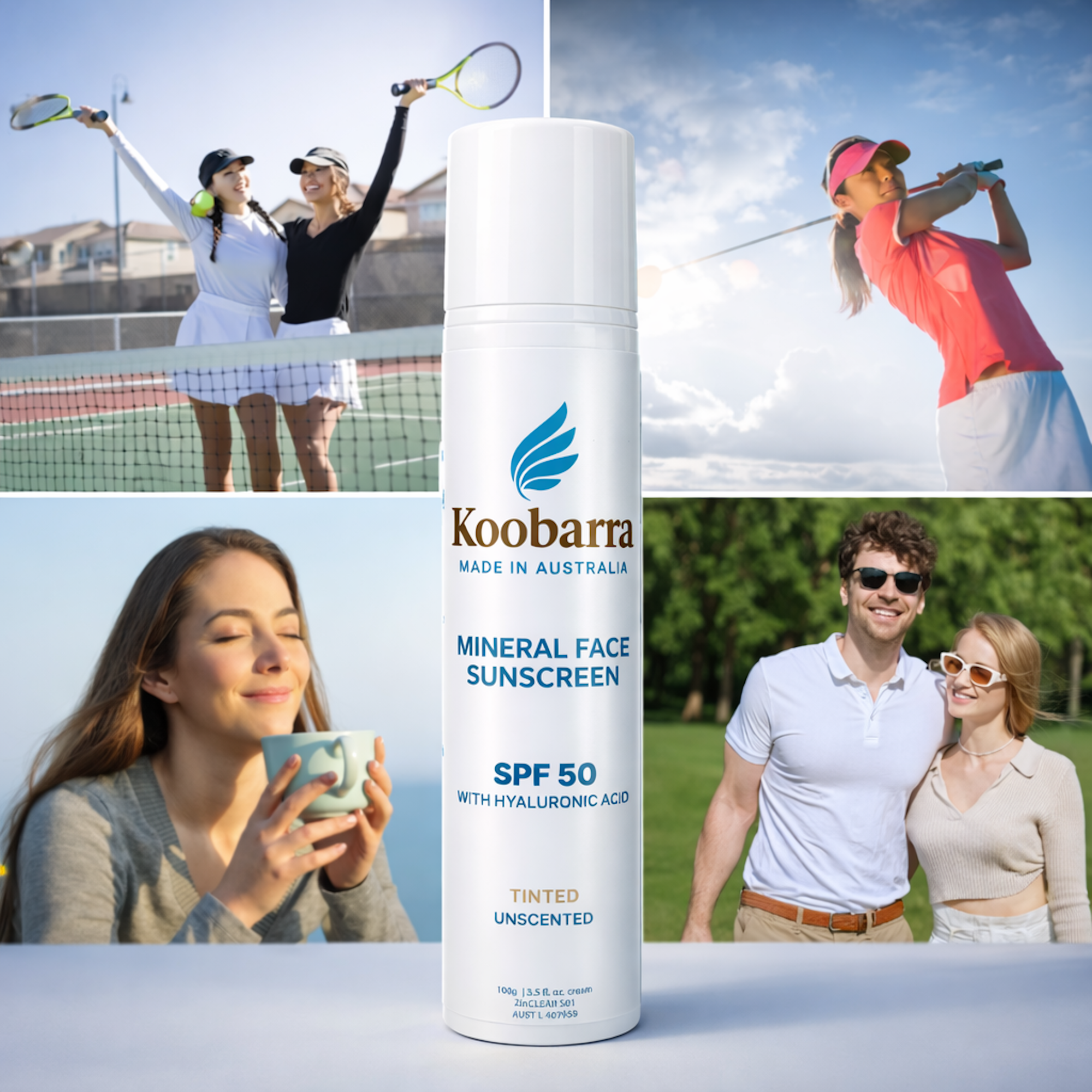 Koobarra Mineral SPF50 Face Sunscreen - Tinted